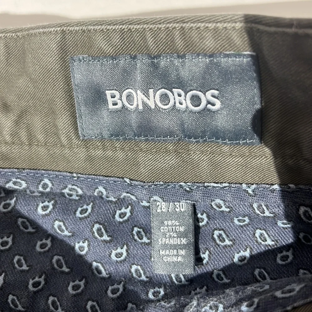 Bonobos mens chinos slim tailored 28x30 pants khakis - Picture 3 of 6